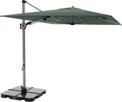 HYPERION 330 x 240 cm – luksusowy, huśtawkowy parasol ogrodowy z bocznym drążkiem : Kolor parasola - Aloes