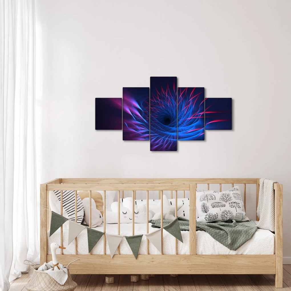Obraz - abstrakcja kwiatu (125x70 cm)