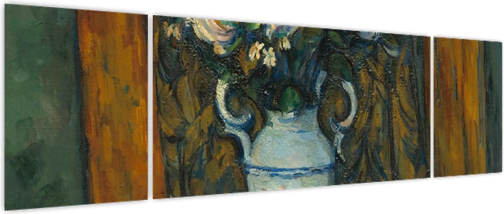 Obraz - Paul Cézanne, Vase of Flowers, reprodukcje (170x50 cm)