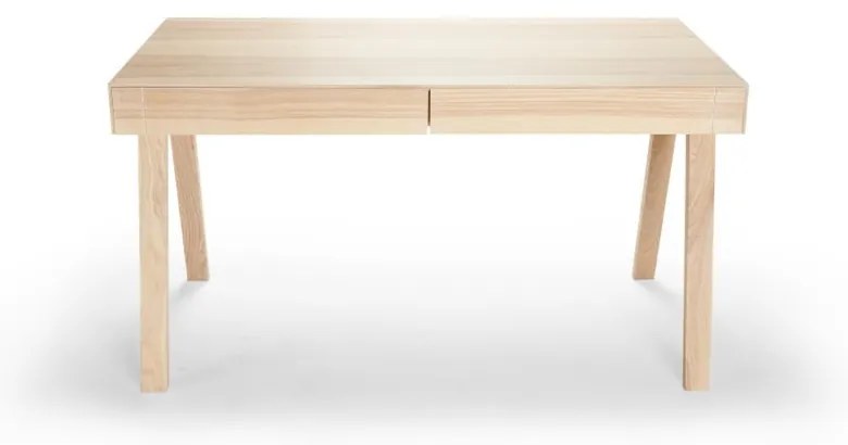 Biurko z jesionu litewskiego EMKO 4.9, 140 x 70 cm