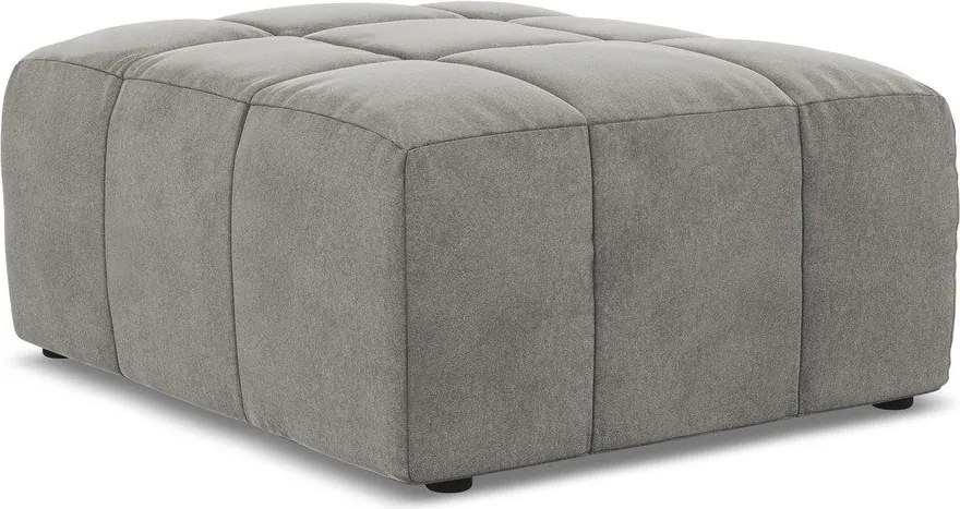 Szary aksamitny podnóżek Aloha – Makamii