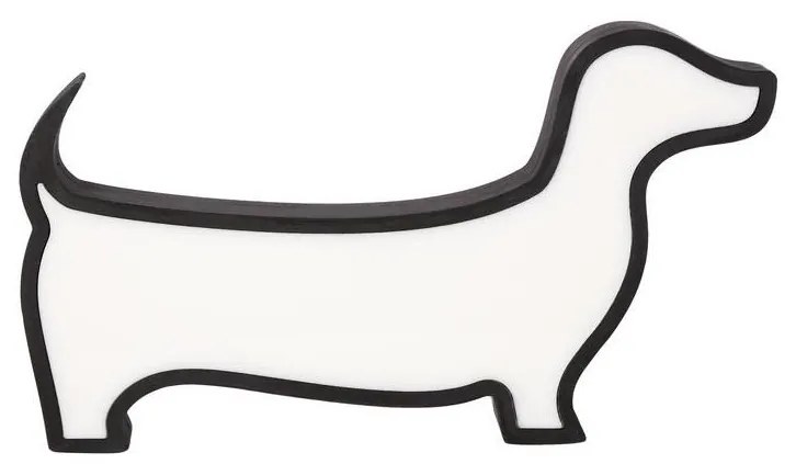 LED Dziecięca lampka biurkowa DOG LED/12W/230V czarna