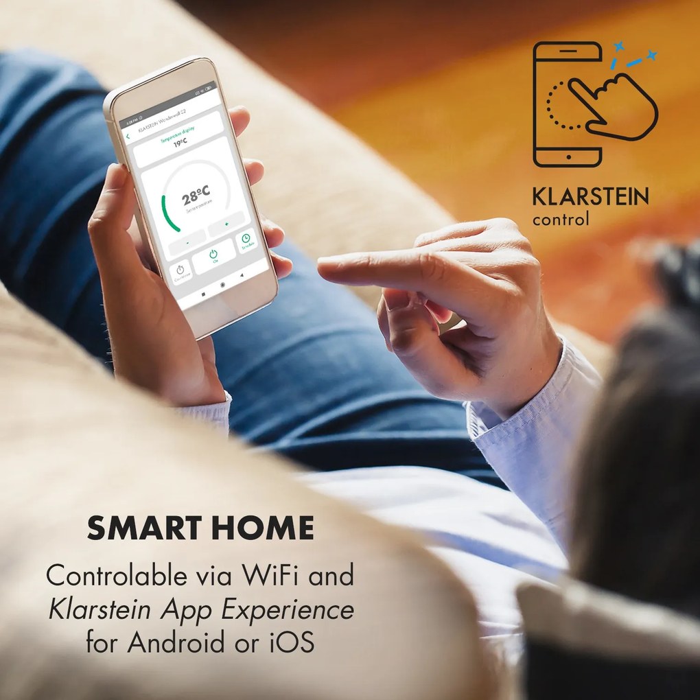 Klarstein Wonderwall Smart Panel grzewczy na podczerwień