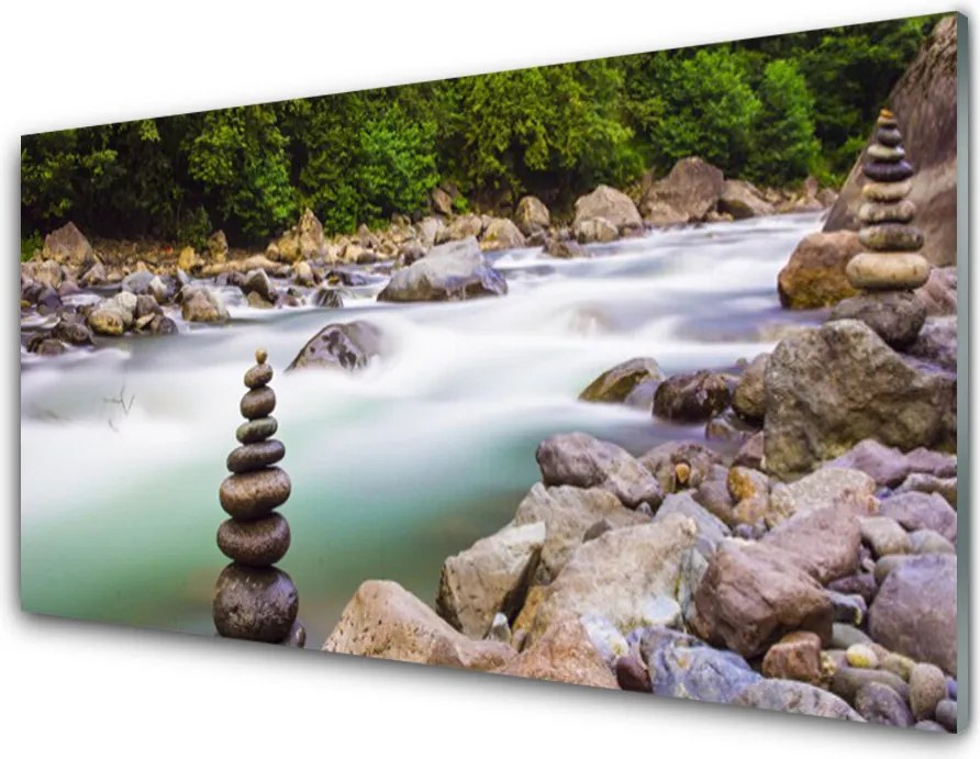 Panel Szklany Dziki Potok w Górskim Lesie