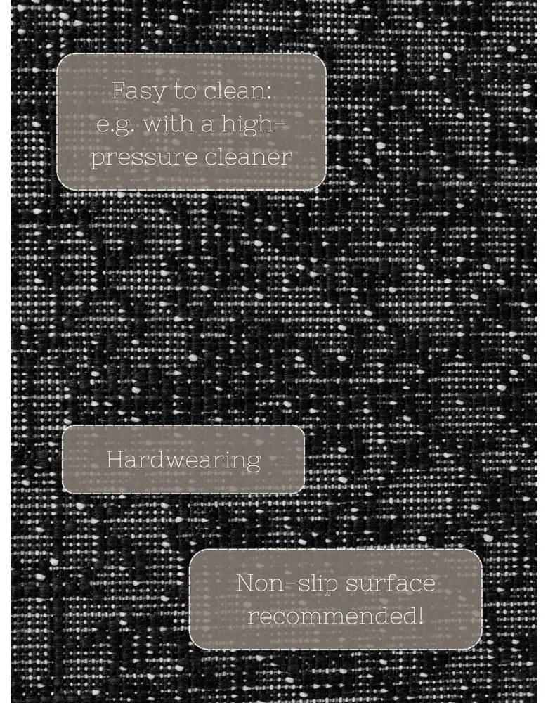 Czarno-biały chodnik odpowiedni na zewnątrz 80x250 cm Duet Kona – NORTHRUGS
