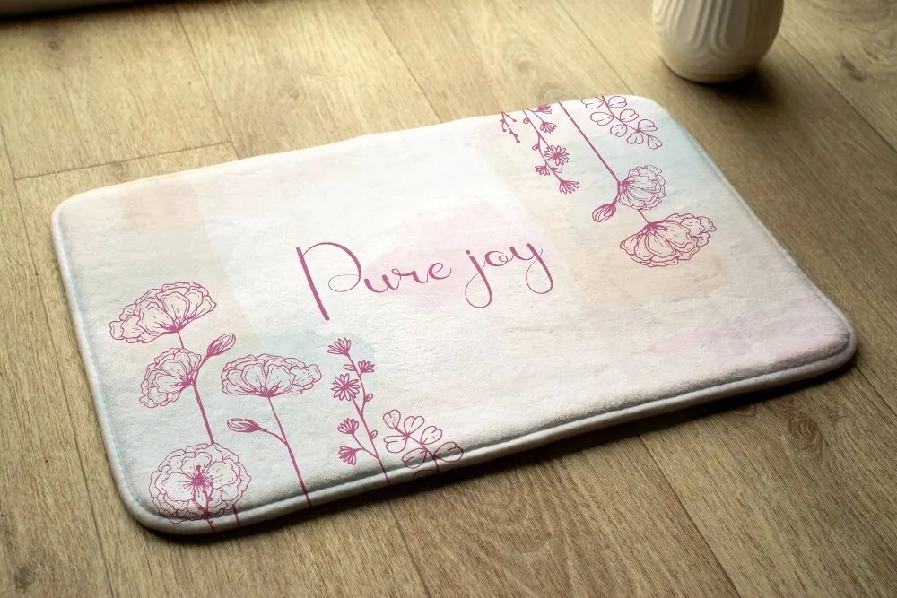 Dywanik łazienkowy Dywanik łazienkowy Kwiatowa kompozycja