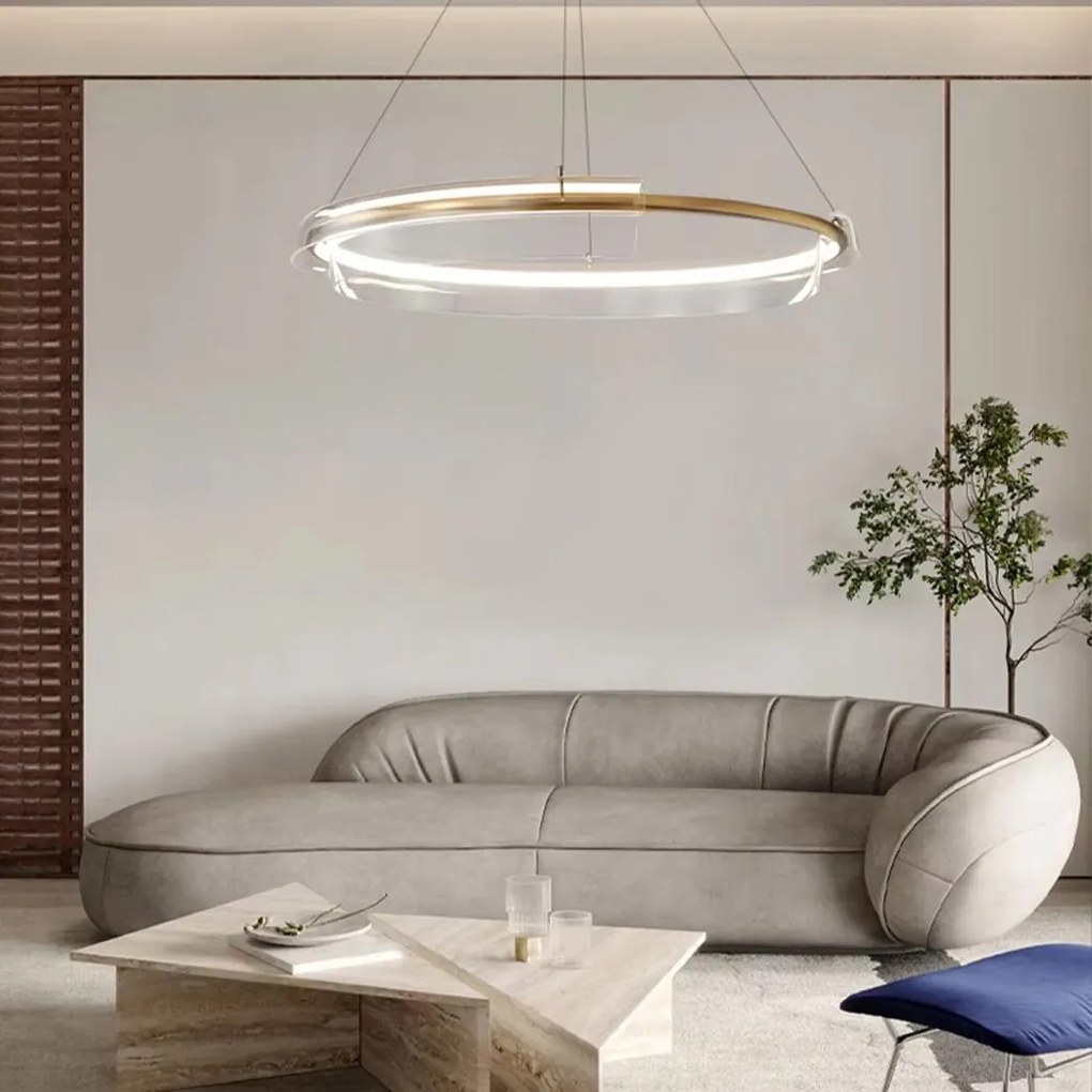 LAMPA SUFITOWA WISZĄCA LED APP1672-CP Gold