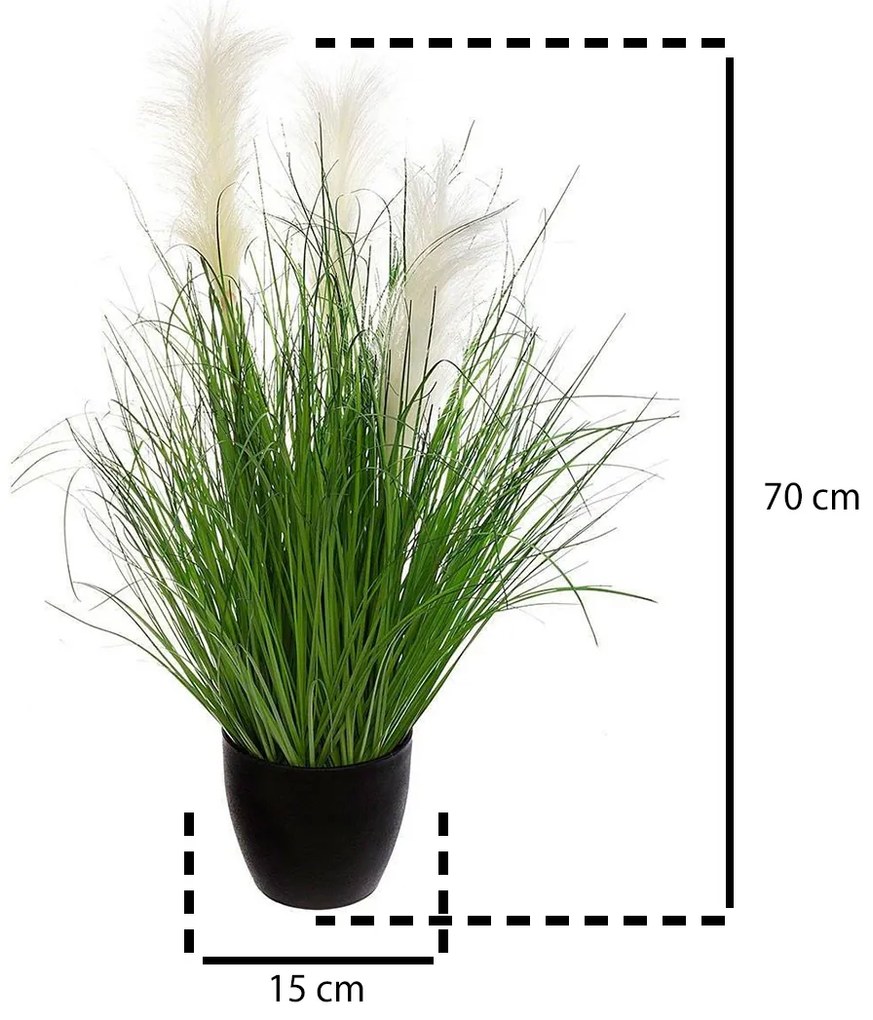 Sztuczna trawa w doniczce, 70 cm