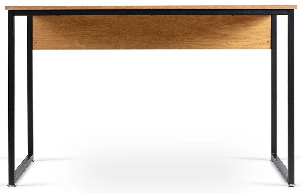 Biurko Loft do Gabinetu ROSS 120x60 cm Dąb Złoty/Czarny Nowoczesne