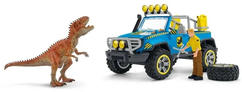 Schleich 41464 Wóz terenowy z wybiegiem zewnętrznym dla dinozaura