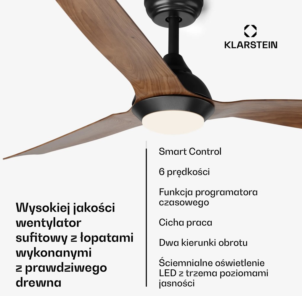 Klarstein Fiji Flow Smart wentylator sufitowy