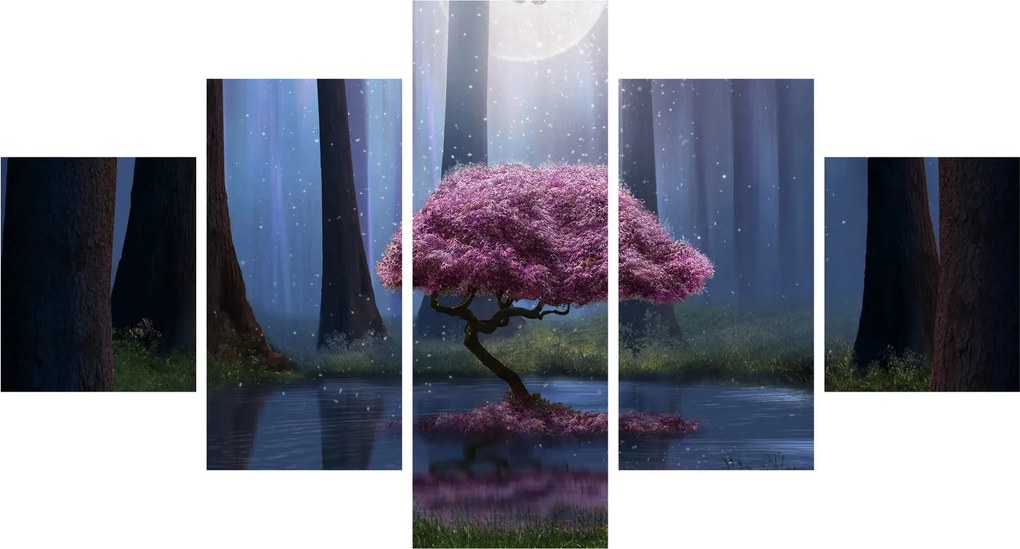 Obraz - Magiczna noc (125x70 cm)
