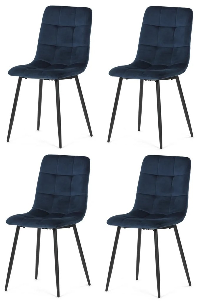 Zestaw krzeseł do jadalni CT-281 BLUE4, 4 szt.