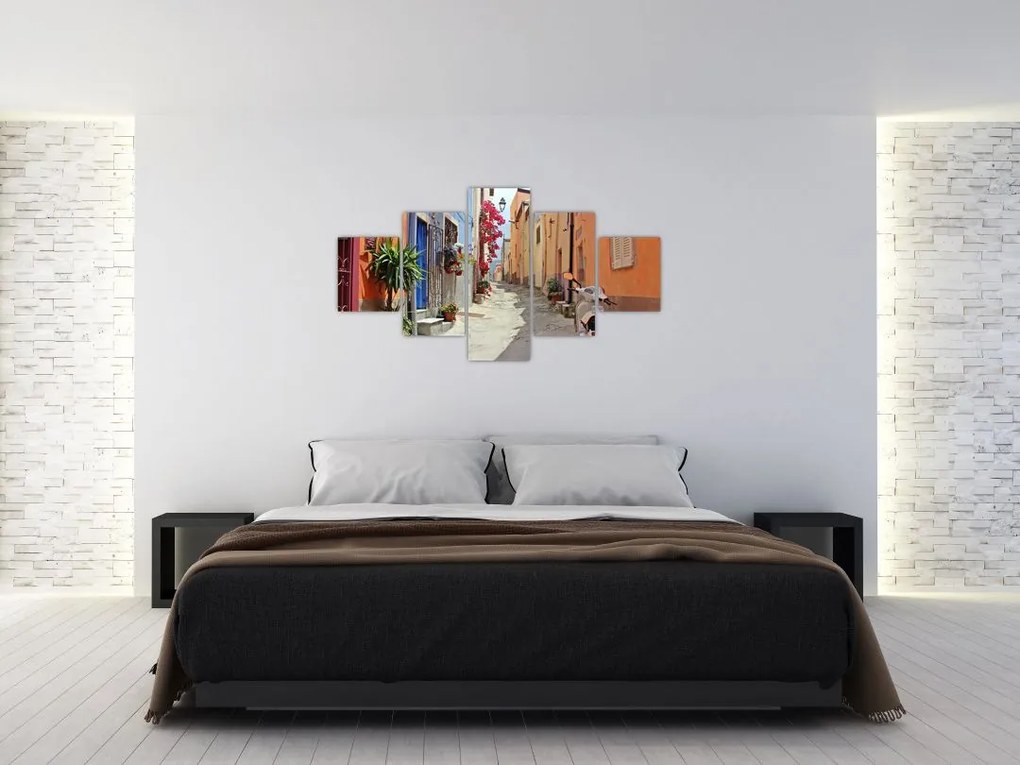 Obraz ulicy Sardynii (125x70 cm)