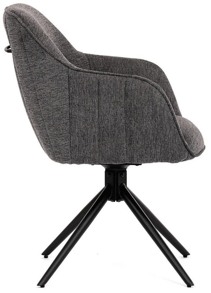 Zestaw krzeseł obiadowych z mechanizmem powrotnymHC-536 GREY2, 2 szt.