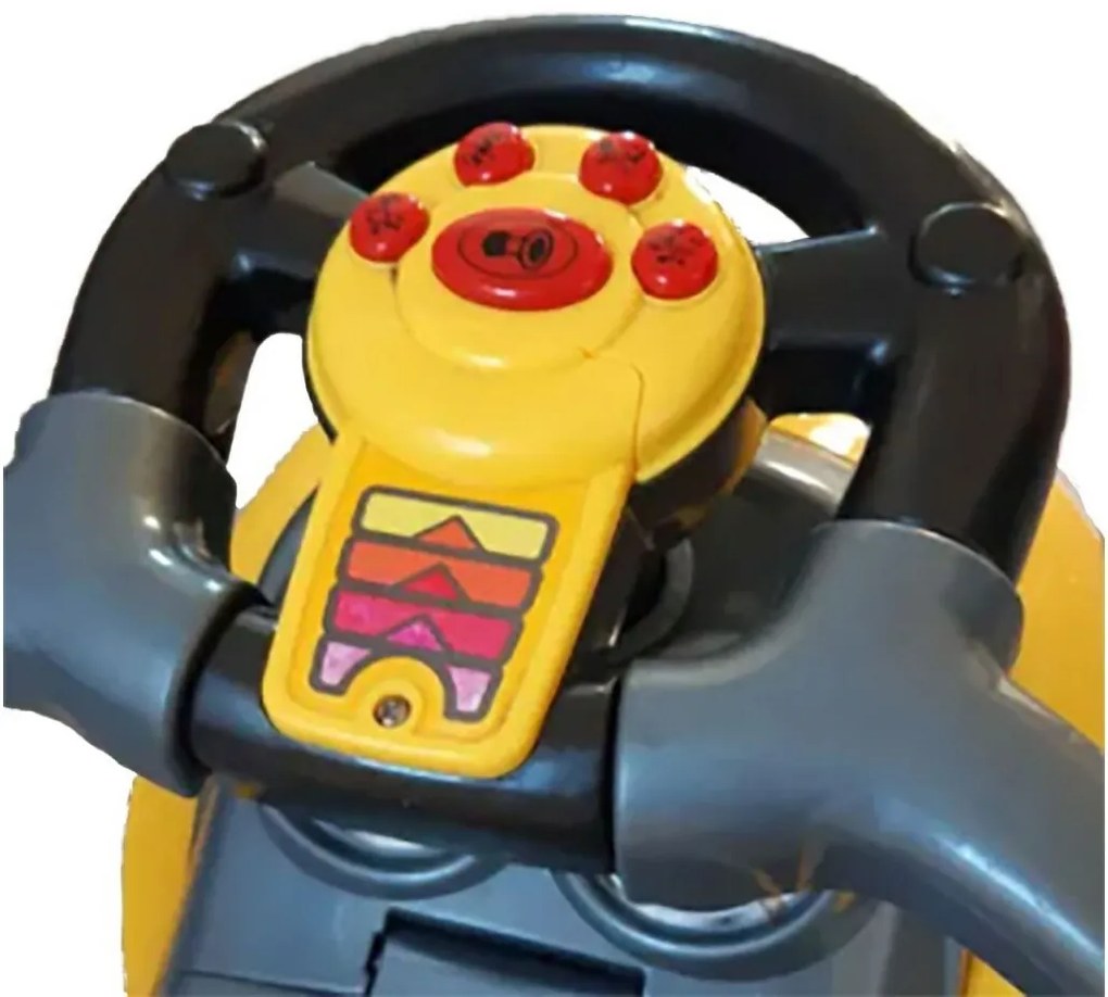 Baby Mix Odpychacz dla dzieci z prowadnicą 3w1 Mega Car, niebieski