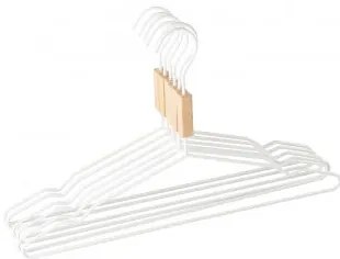 Zestaw 6 Wieszaków Säly Biała - Sklum