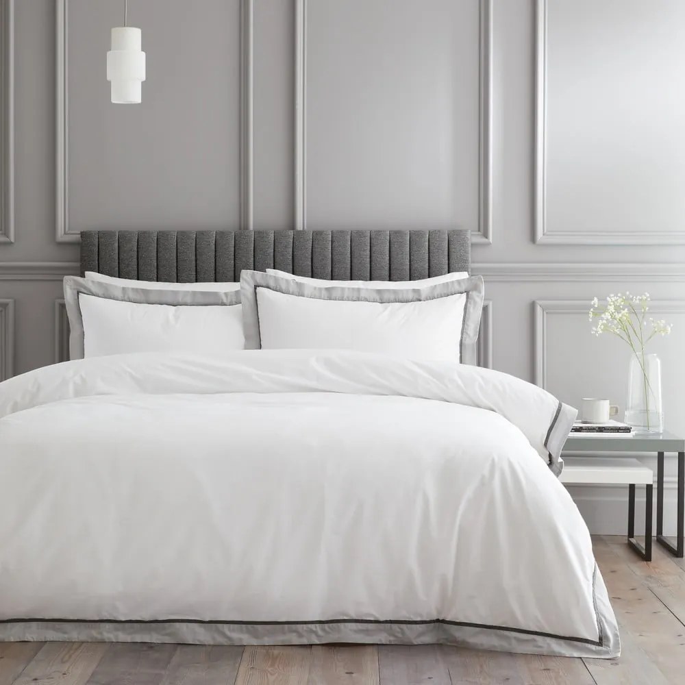 Biała bawełniana pościel jednoosobowa 135x200 cm Mayfair – Bianca