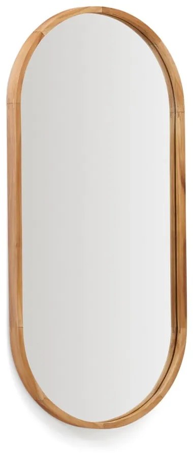 Lustro z drewnianą ramą ścienne 45x95 cm Magda – Kave Home