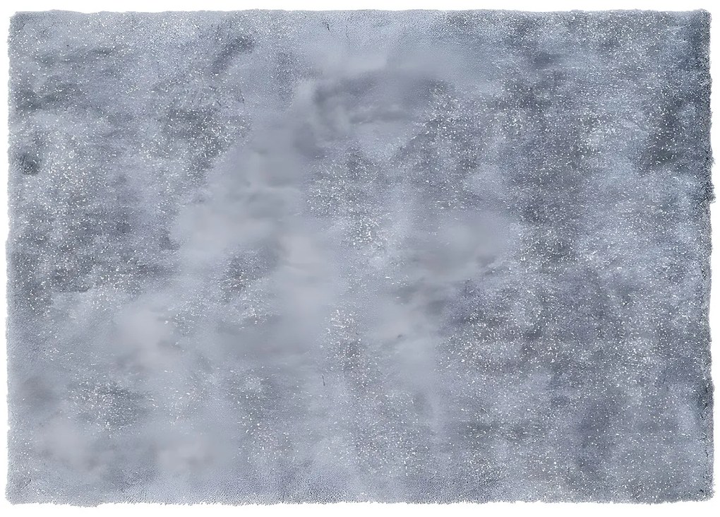 Dywan shaggy GLITTER 160 x 230 cm - Srebrny