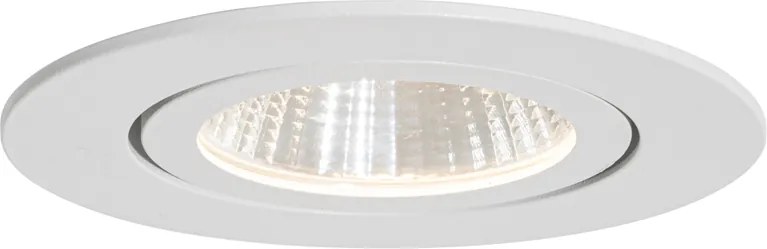 Zestaw 6 reflektorów wpuszczanych białych 6,8 cm z LED 545 lm ściemnialne IP65 - Gaius