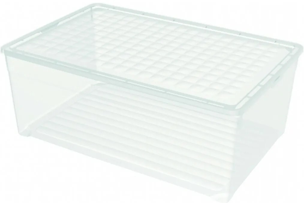 Curver Pojemnik do przechowywania Textile 45 l,przezroczysty