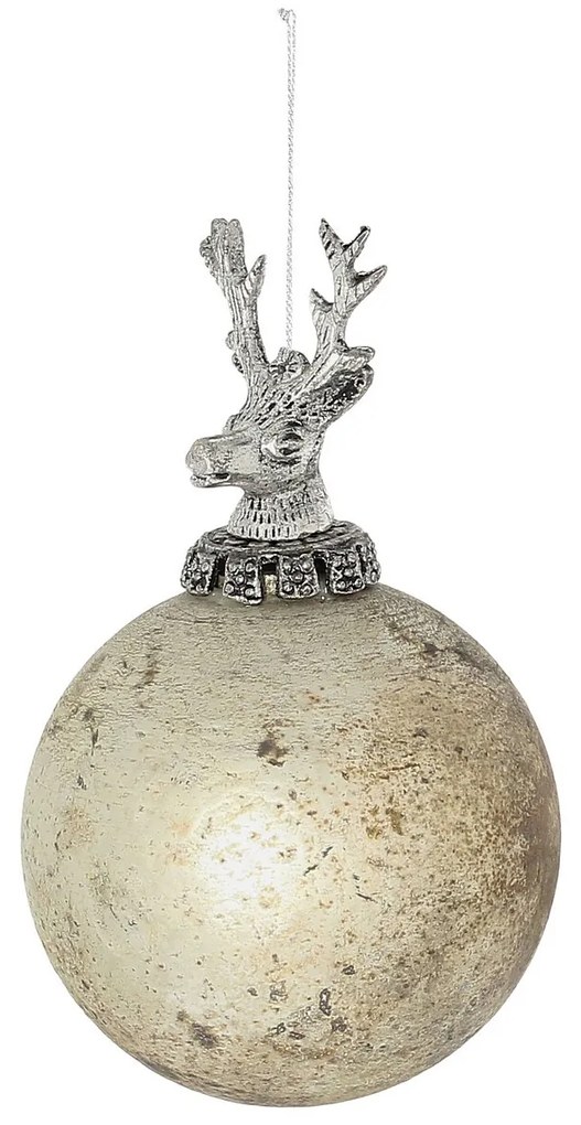 Bombka szklana Royal Deer Matte 10x10x16 cm