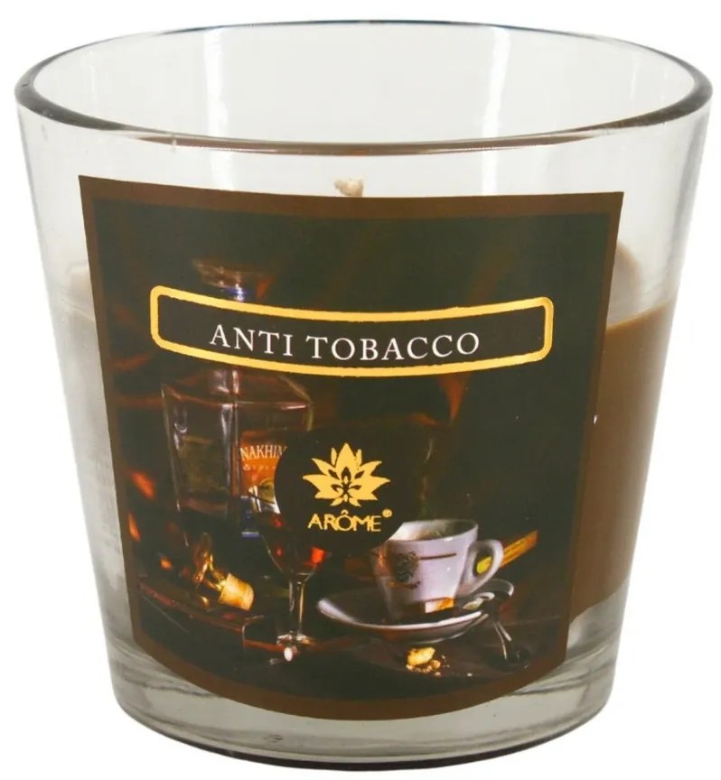 Arome Świeczka zapachowa w szkle Anti Tobacco, 120 g