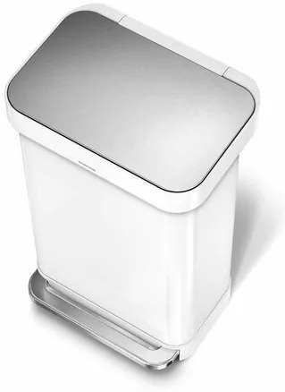 Simplehuman Pojemnik na pedały 45 l, biały, 45 l
