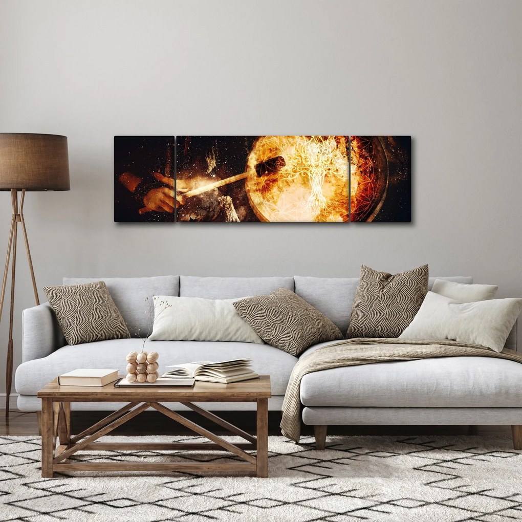 Obraz - Bęben szamański (170x50 cm)