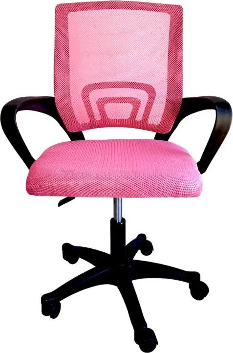 Różowe krzesło biurowe JETTA
