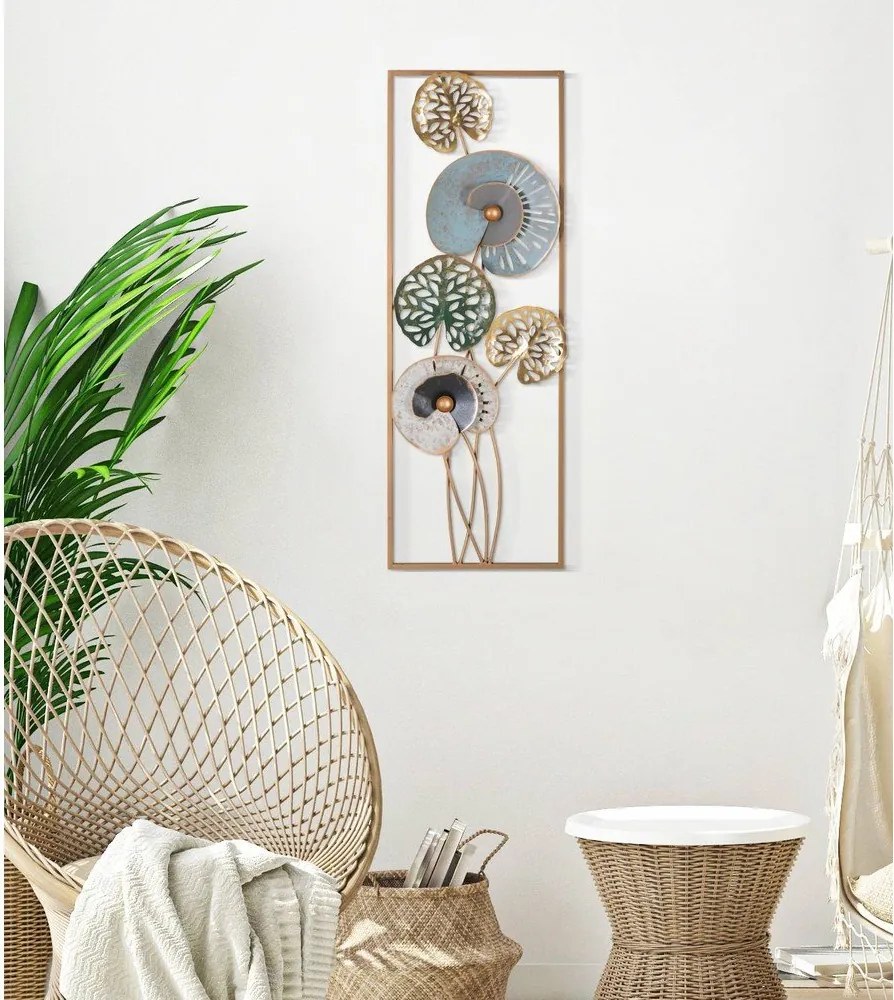 Metalowa dekoracja ścienna Mauro Ferretti Gloth, 31,2x90 cm