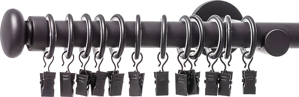 Karnisz pojedynczy Modern black matt 240cm