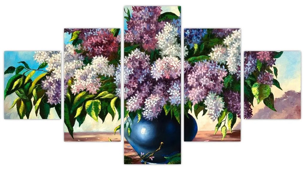 Obraz - Bukiet bzu (125x70 cm)
