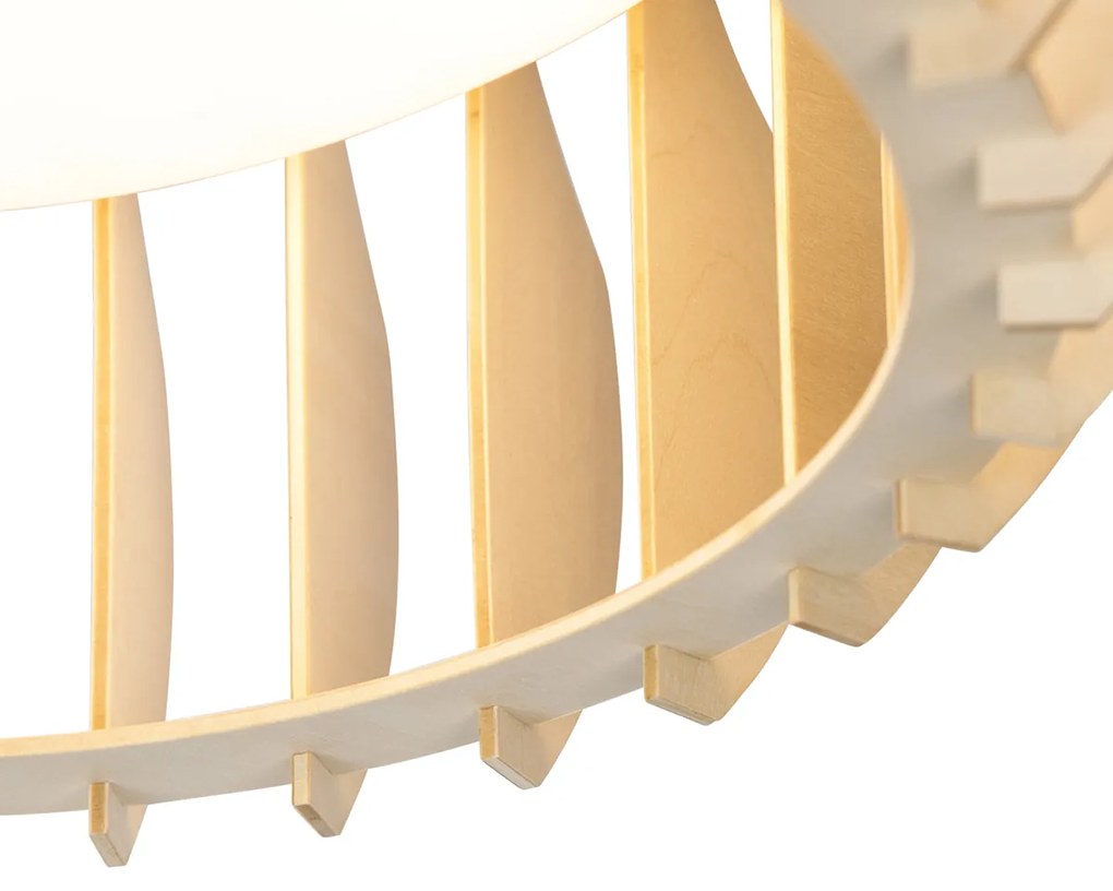 Skandynawska lampa sufitowa beżowa 40 cm z LED - MonteSkandynawski Oswietlenie wewnetrzne