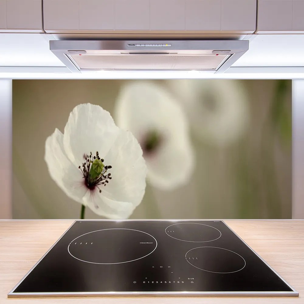 Panel Szklany do Kuchni Delikatny Pąk w Rozkwicie