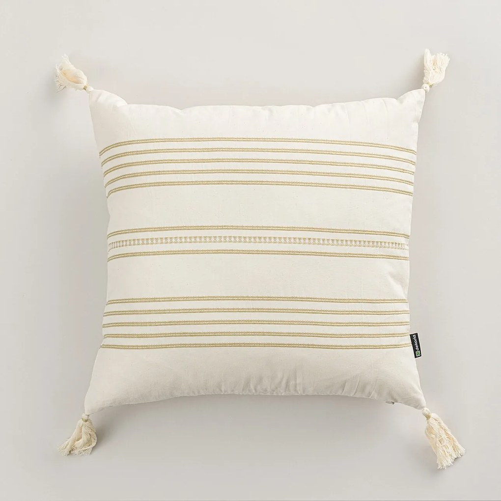Poszewka na poduszkę Linea Sand Tassel 45x45 cm
