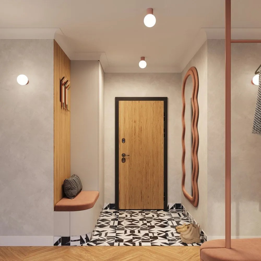 Jasnobrązowy kinkiet ø 12 cm Orbital – Sollux