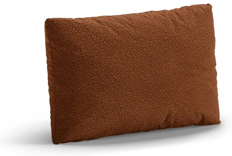 Poduszka na sofę z materiału bouclé w kolorze terakoty Poppy – Micadoni