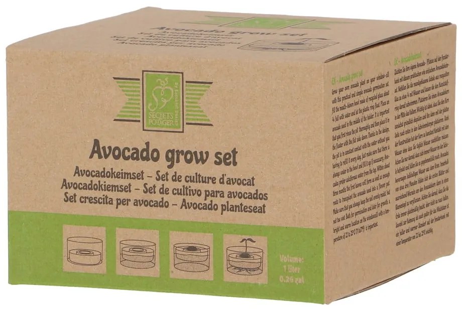 Szklana miska do kiełkowania ø 14 cm Avocado – Esschert Design