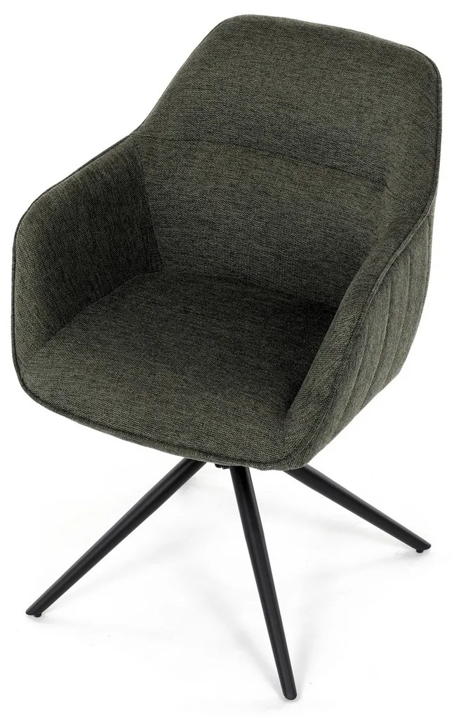 Zestaw krzeseł obiadowych z mechanizmem zwrotnymHC-536 GRN2, 2 szt.
