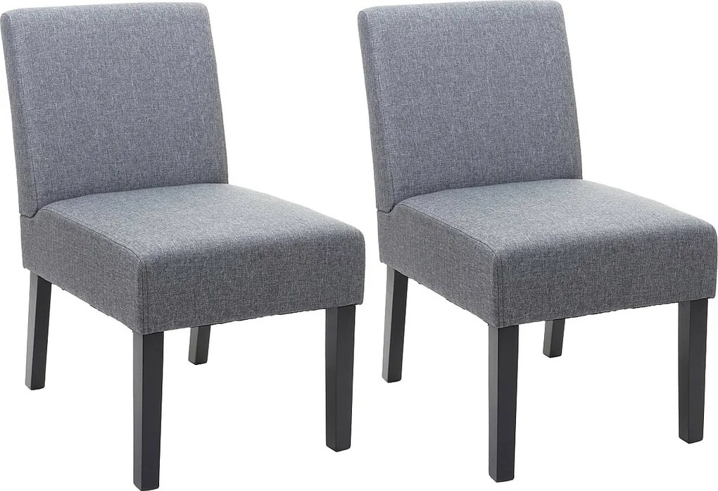 Krzesło do jadalni MCW-F61 (zestaw 2 sztuk),  ciemnoszary