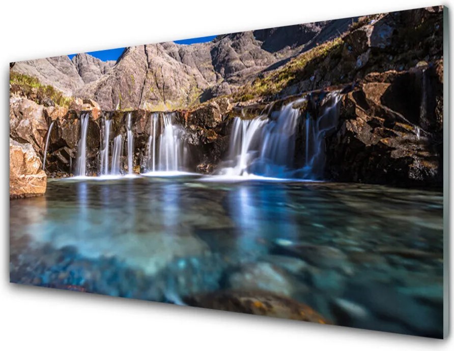 Panel Szklany do Kuchni Potężna Kaskada Wodna