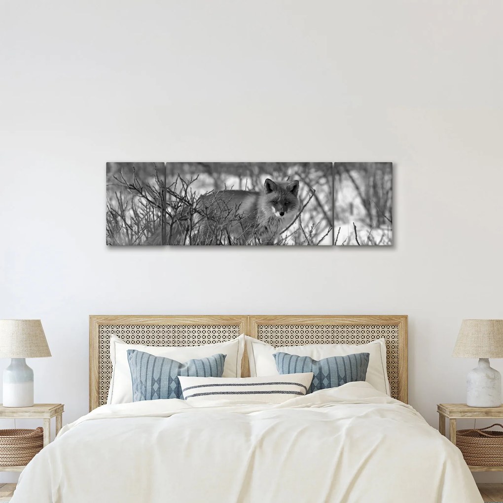 Obraz - Lis w zimie (170x50 cm)