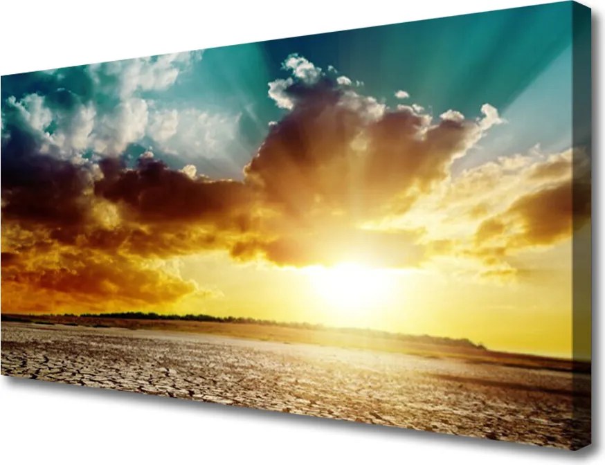 Obraz na płótnie Żar Słońca nad Pustynią