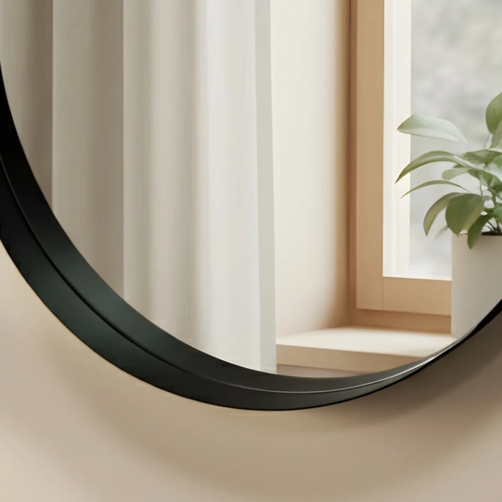 Okrągłe lustro ścienne SVEA, Ø 50 cm