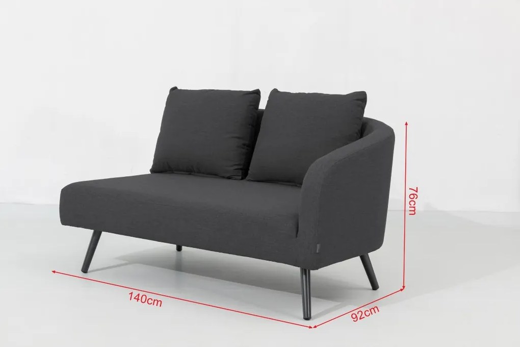 Doppler MELIA LIKA-TEX® ogrodowy zestaw wypoczynkowy antracyt