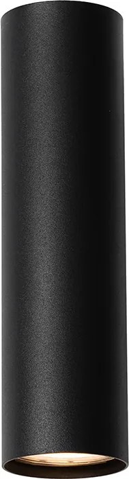 Nowoczesna lampa ścienna czarna z drewnem 2 światła - Jeana