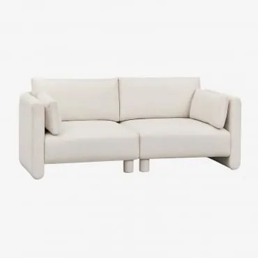 Dwuczęściowa Sofa Modułowa Z Tkaniny Artemisa Bouclé Tkanina Bouclé W Kolorze Kremowo-beżowym - Sklum