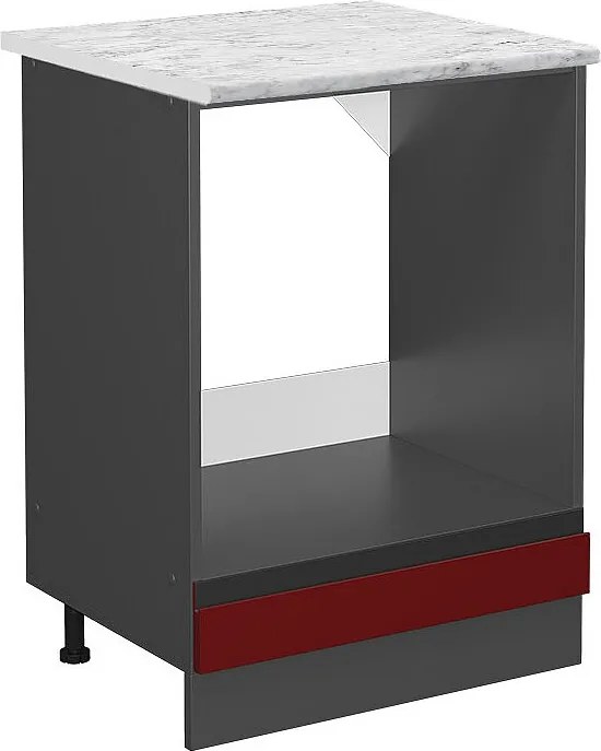 Szafka kuchenna czerwony 60x60x81.6 r-line